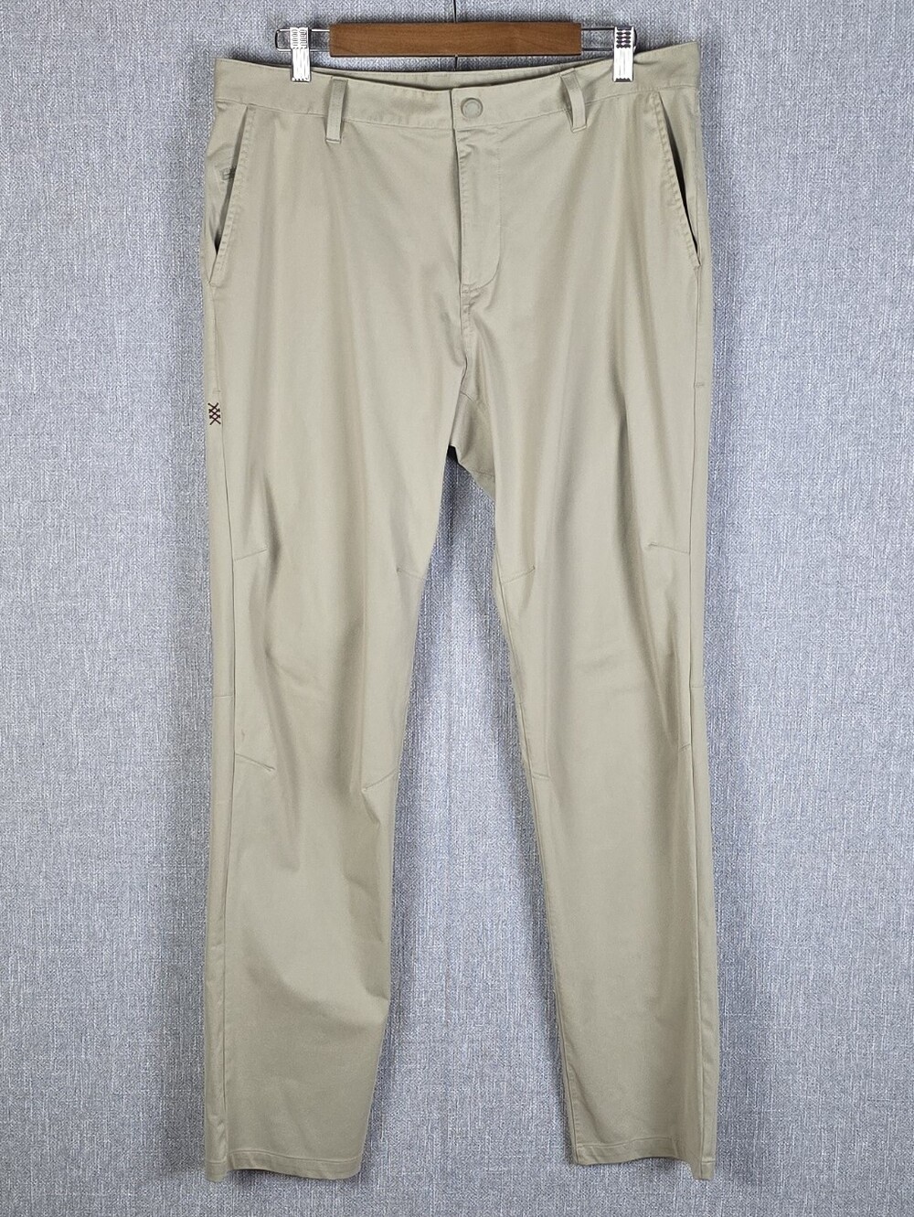 Rhone Mens Commuter Pants Khaki Sz 35(36×32)